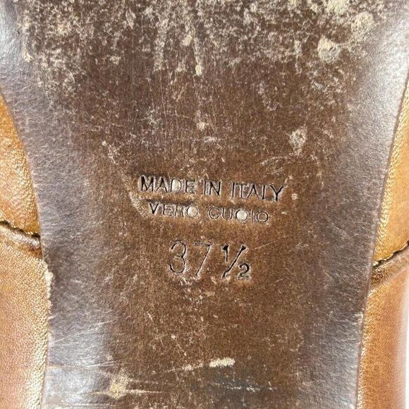 Laurence Dacade Women’s Honey Brown Chelsea Boots US 7 R-Toe Western Ankle Heels - Picture 10 of 10